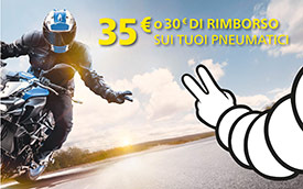 Promo Michelin Moto - Rimborso fino a 35 €